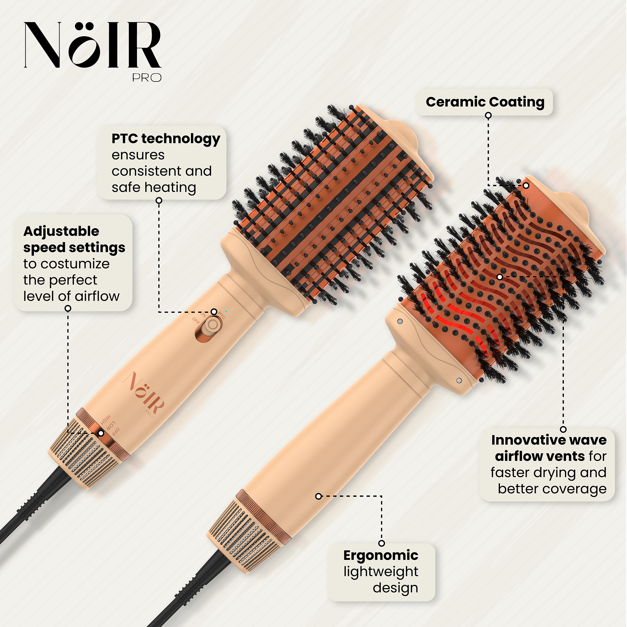 NöIR PRO Infrared Blowout Brush